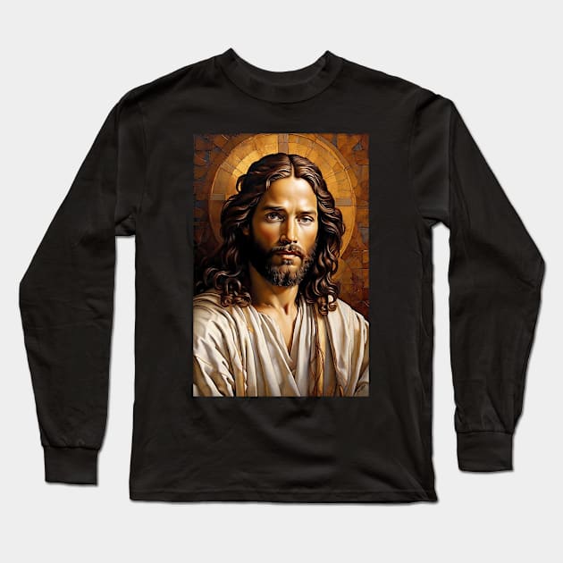 Jesus of Nazareth Long Sleeve T-Shirt by Ratherkool